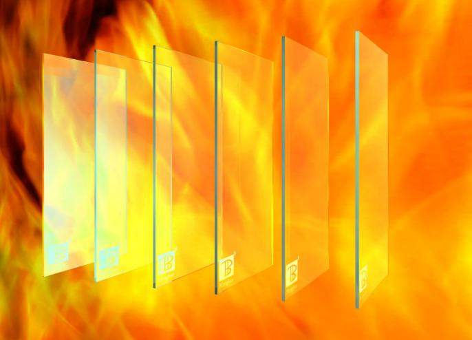 several kinds of fireproof glass